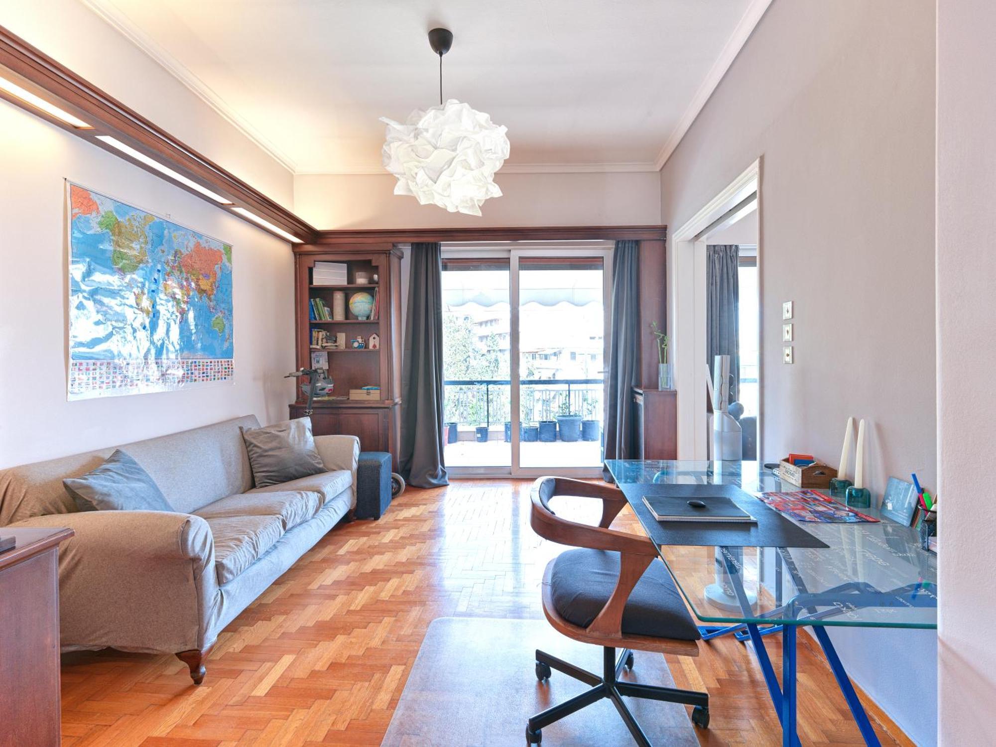 Central Pagrati Apartment With Park View Balcony - Opp Pangrati Grove Atina Dış mekan fotoğraf